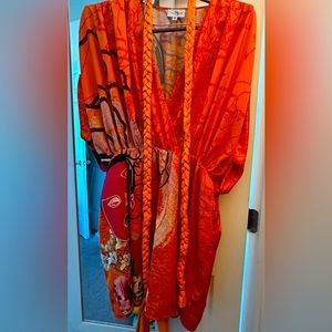 Sassy Jones Tori Romper - Orange